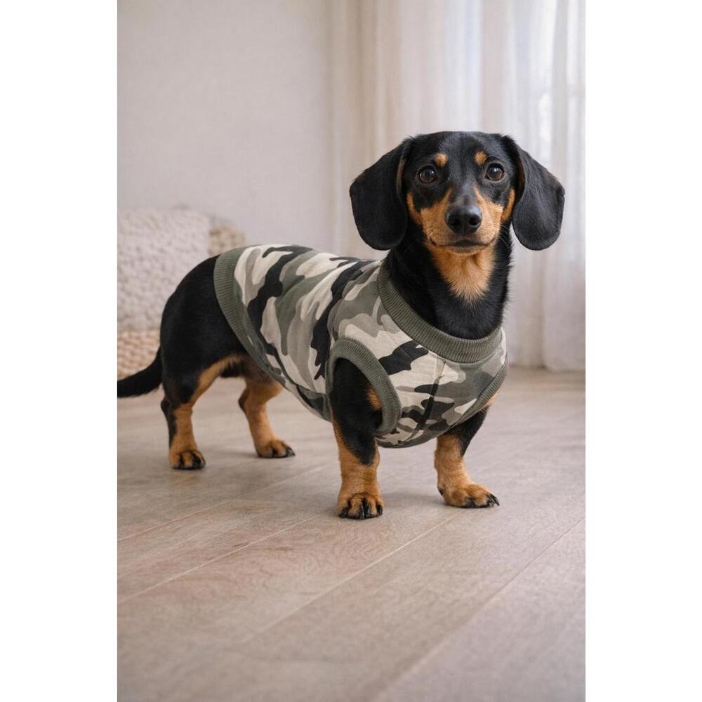 Dog Camouflage Jumpsuit Pajamas Small Surgery Compression‎ Pet Apparel